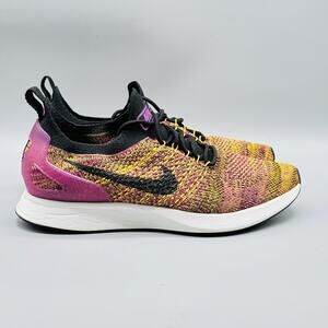 Nike Shoes Womens 9 Yellow Purple Air Zoom Mariah Flyknit Racer Athletic Sneaker